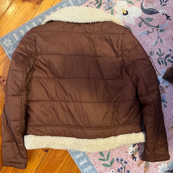 Forever 21 Puffer Jacket with Shearling Collar - Picture 3 of 4